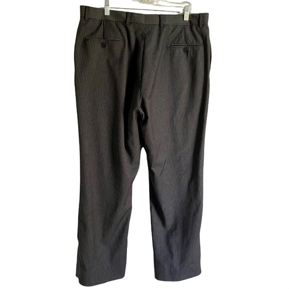Tommy Hilfiger Pin Striped Dark Grey Dress Pants 38S - Picture 1 of 8